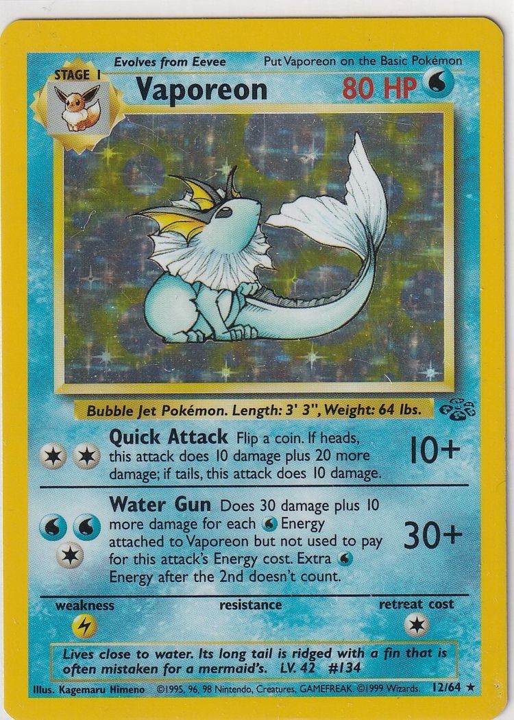 Pokémon Carta Pokémon Vaporeon 12/64 product image